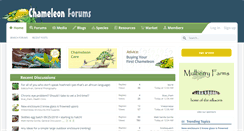 Desktop Screenshot of chameleonforums.com